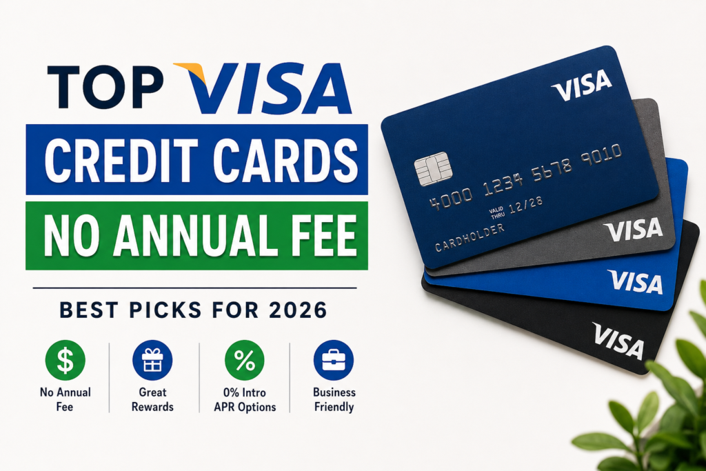 Top Visa Credit Cards No Annual Fee: Best Picks 2026