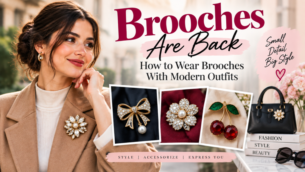 Brooches Are Back: How to Wear Brooches With Modern Outfits